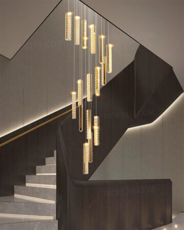 Đèn thả pha lê cao cấp trang trí thông tầng 18 bóng 86554