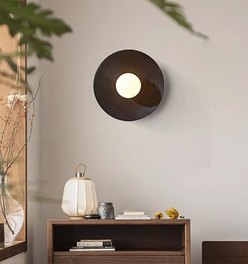Đèn tường gỗ trang trí phong cách Wabi-sabi 65311