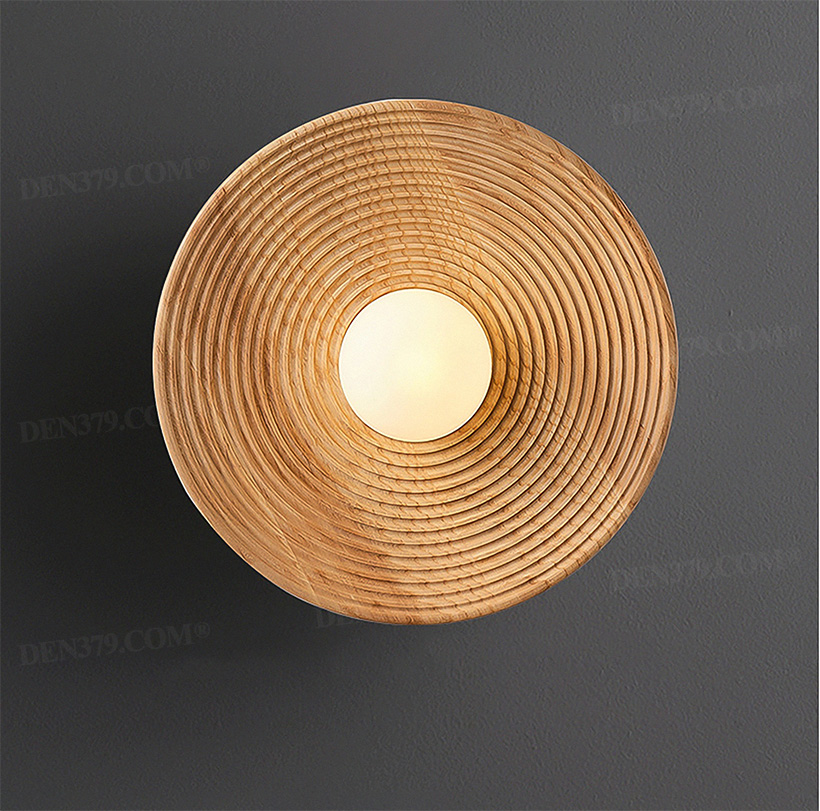 Đèn tường gỗ trang trí phong cách Wabi-sabi 65311
