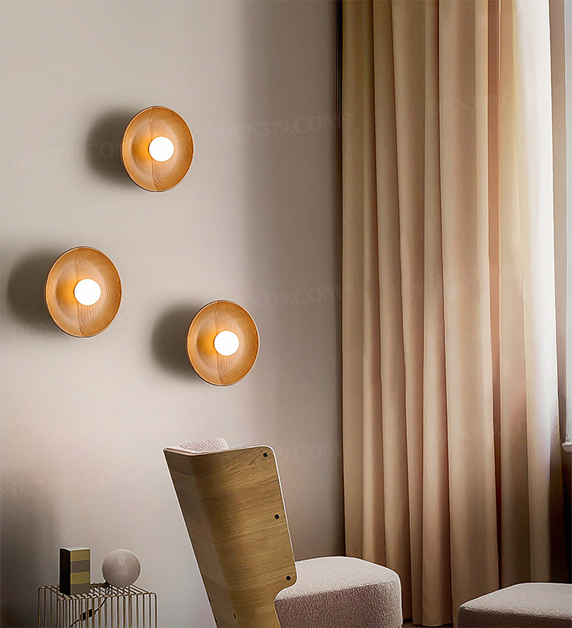 Đèn tường gỗ trang trí phong cách hiện đại 64513