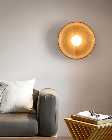 Đèn tường gỗ trang trí phong cách hiện đại 64513