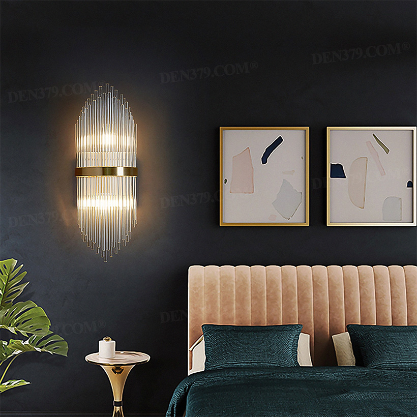 Đèn tường pha lê ống cao cấp phong cách Tân cổ điển 65672