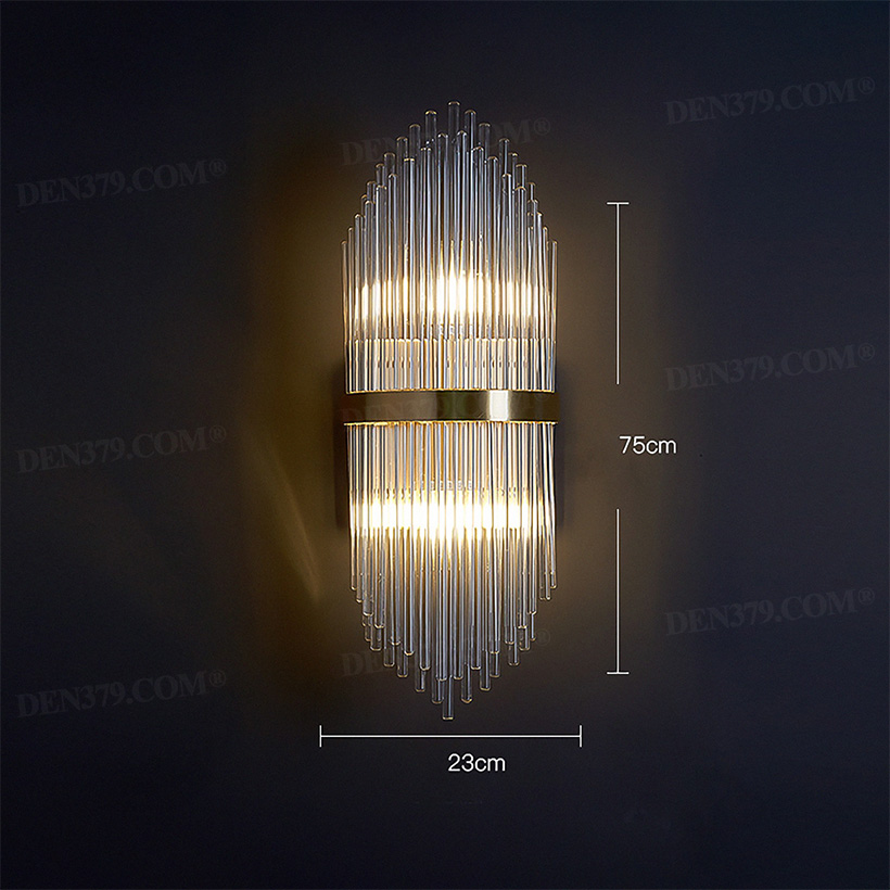Đèn tường pha lê ống cao cấp phong cách Tân cổ điển 65672