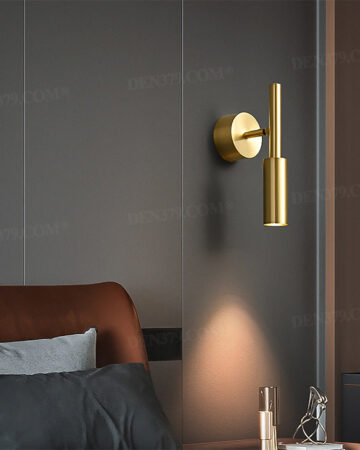 Đèn tường ống rọi đọc sách bằng đồng phong cách tối giản 65749