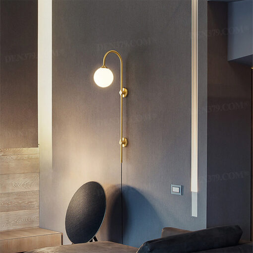 Đèn gắn tường decor đồng thau Minimalist  65759