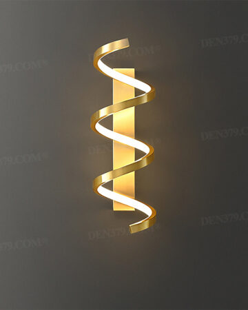 Đèn tường thân đồng xoắn ốc hiện đại 65781