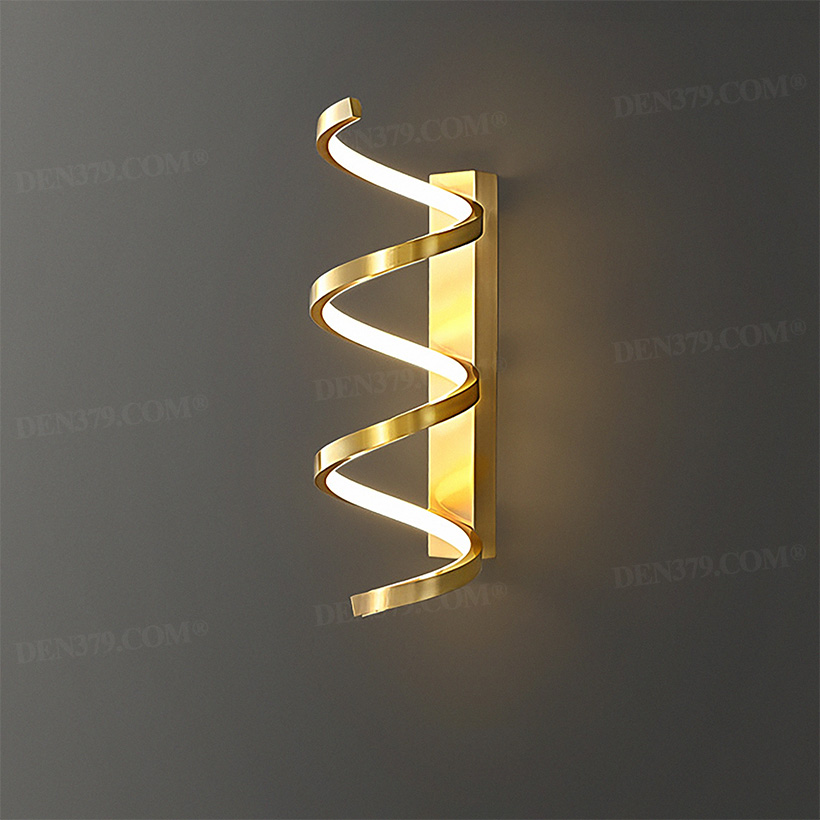 Đèn tường thân đồng xoắn ốc hiện đại 65781