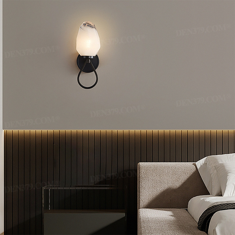 Đèn tường bằng đồng decor nụ hồng sáng tạo 65837