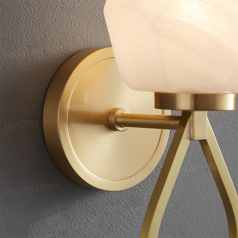 Đèn tường bằng đồng decor nụ hồng sáng tạo 65837