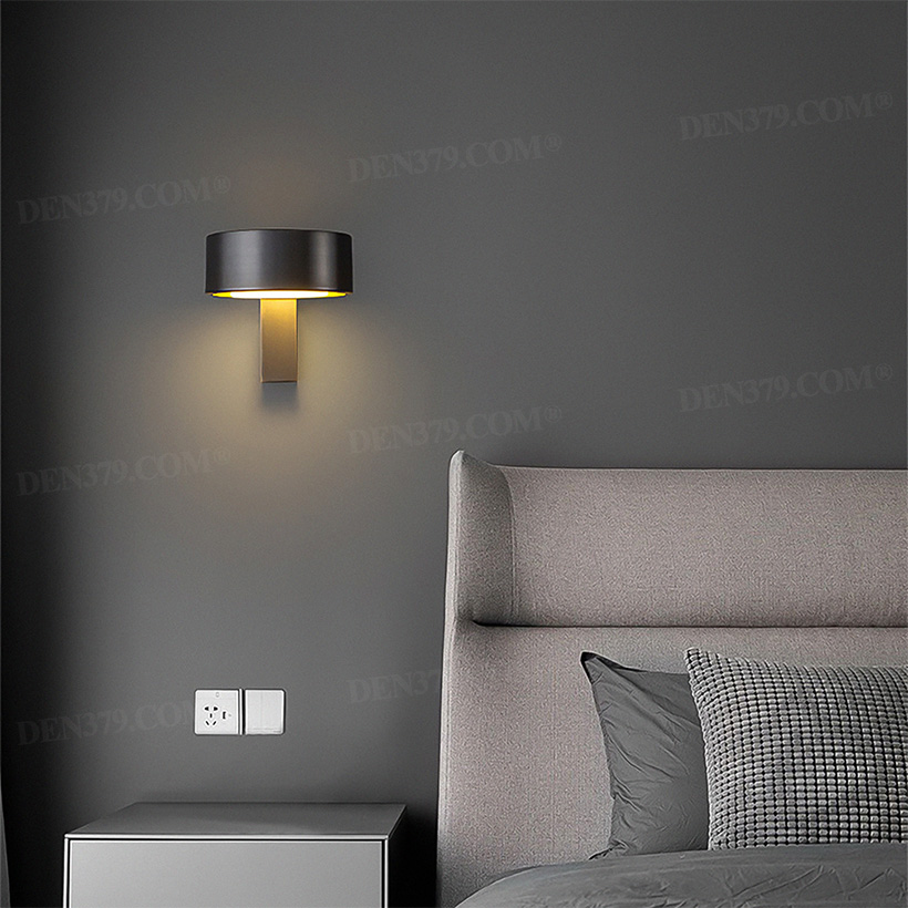 Đèn tường tròn bằng đồng hiện đại tối giản 65877