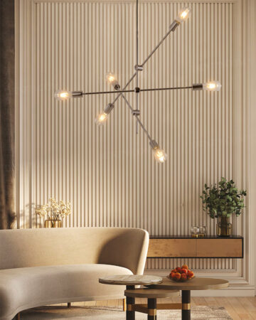 Đèn thả 6 bóng 66004