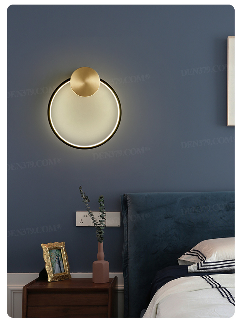 Đèn tường bằng đồng hình học decor 66182