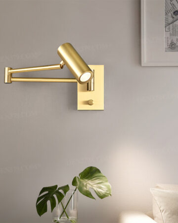 Đèn gắn tường đồng thau điều chỉnh tiện lợi 66056