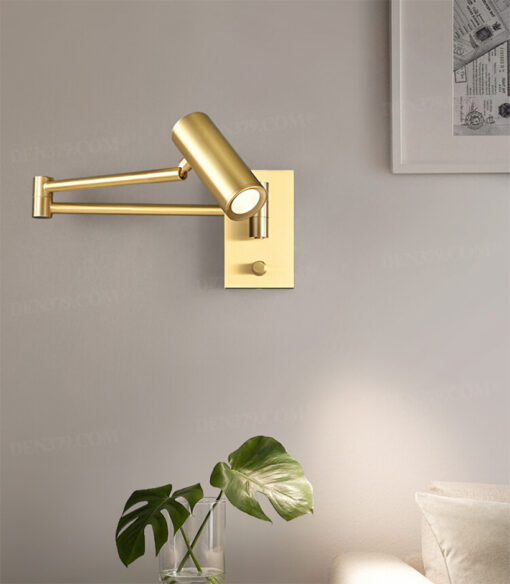 Đèn gắn tường đồng thau điều chỉnh tiện lợi 66056
