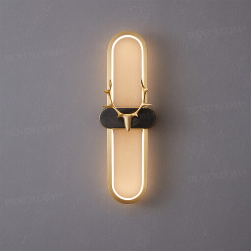Đèn tường bằng đồng đầu hươu hiện đại 66254