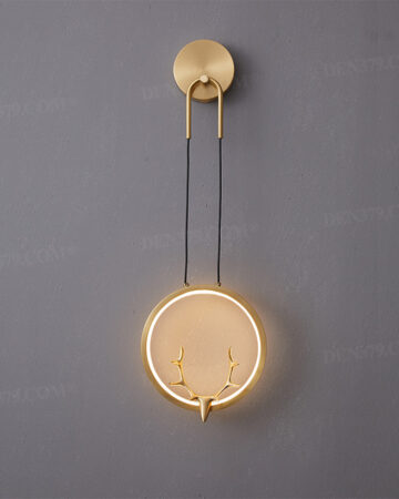 Đèn tường bằng đồng đầu hươu hiện đại 66269