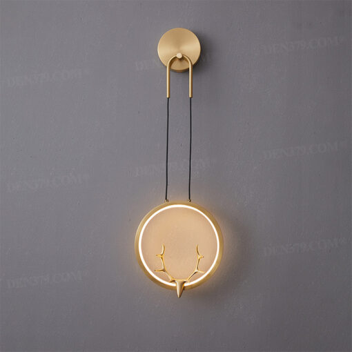 Đèn tường bằng đồng đầu hươu hiện đại 66269