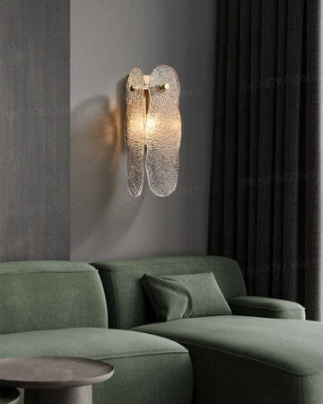 Đèn tường bằng đồng kiểu dáng màn nước độc đáo 66290