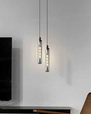 Đèn thả trần decor chao thủy tinh trong suốt 66469