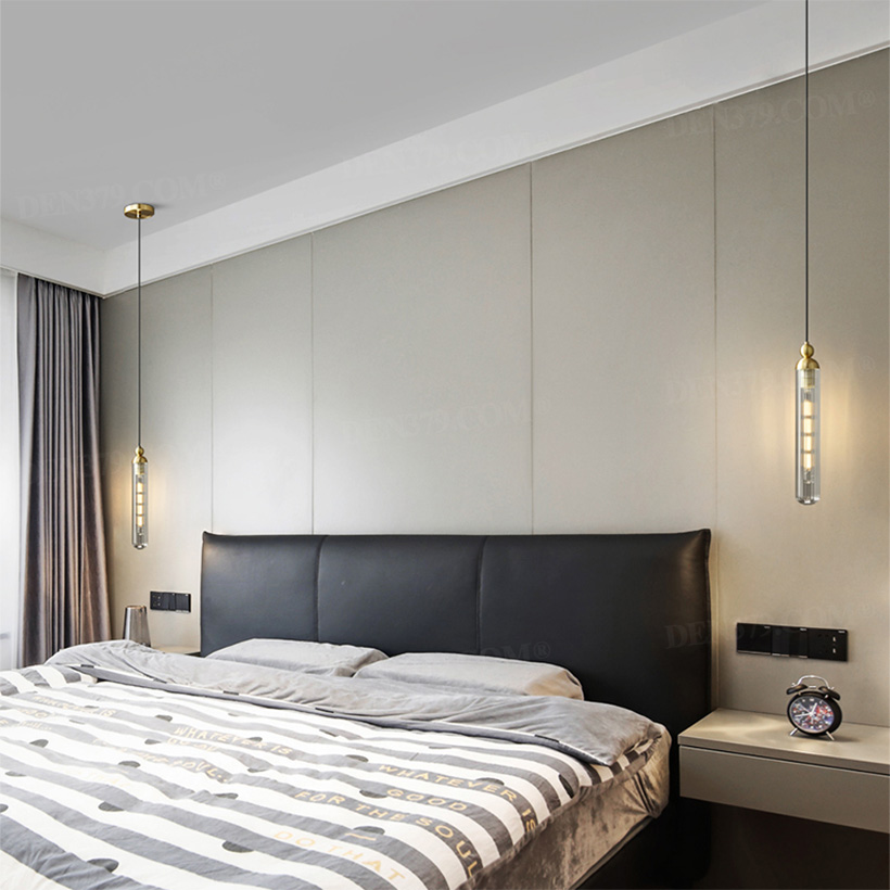 Đèn thả trần decor chao thủy tinh trong suốt 66469
