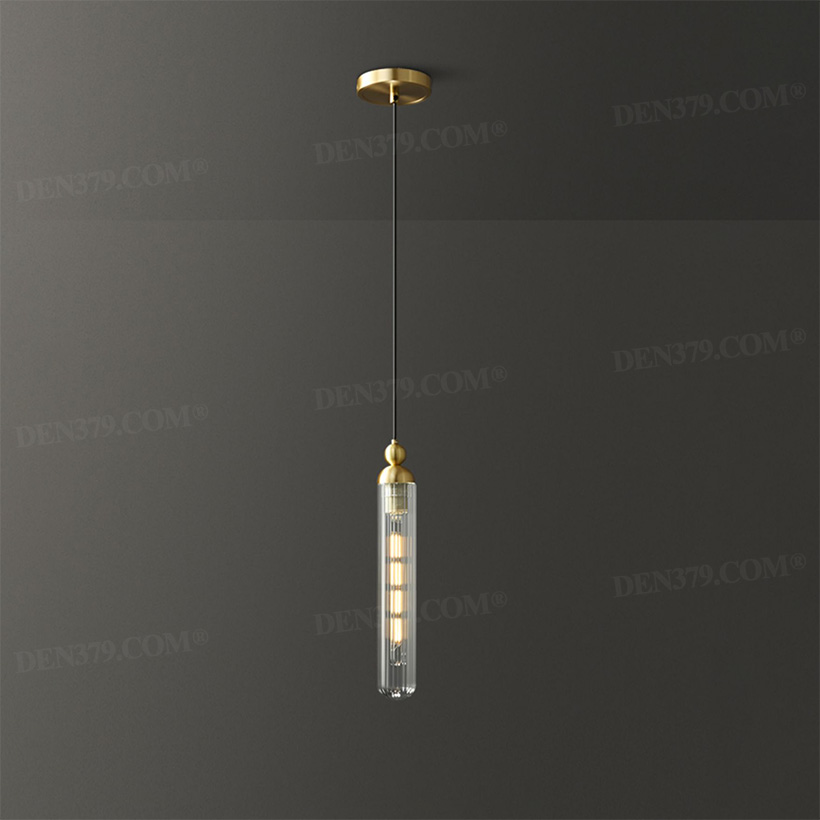 Đèn thả trần decor chao thủy tinh trong suốt 66469