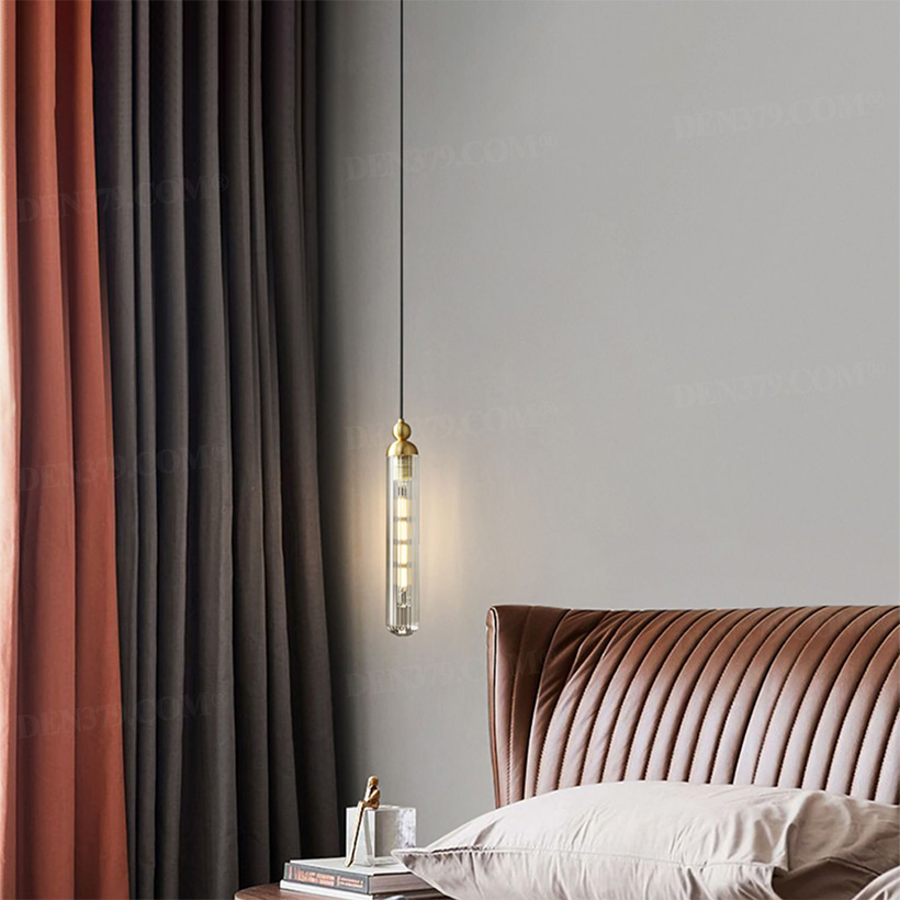 Đèn thả trần decor chao thủy tinh trong suốt 66469