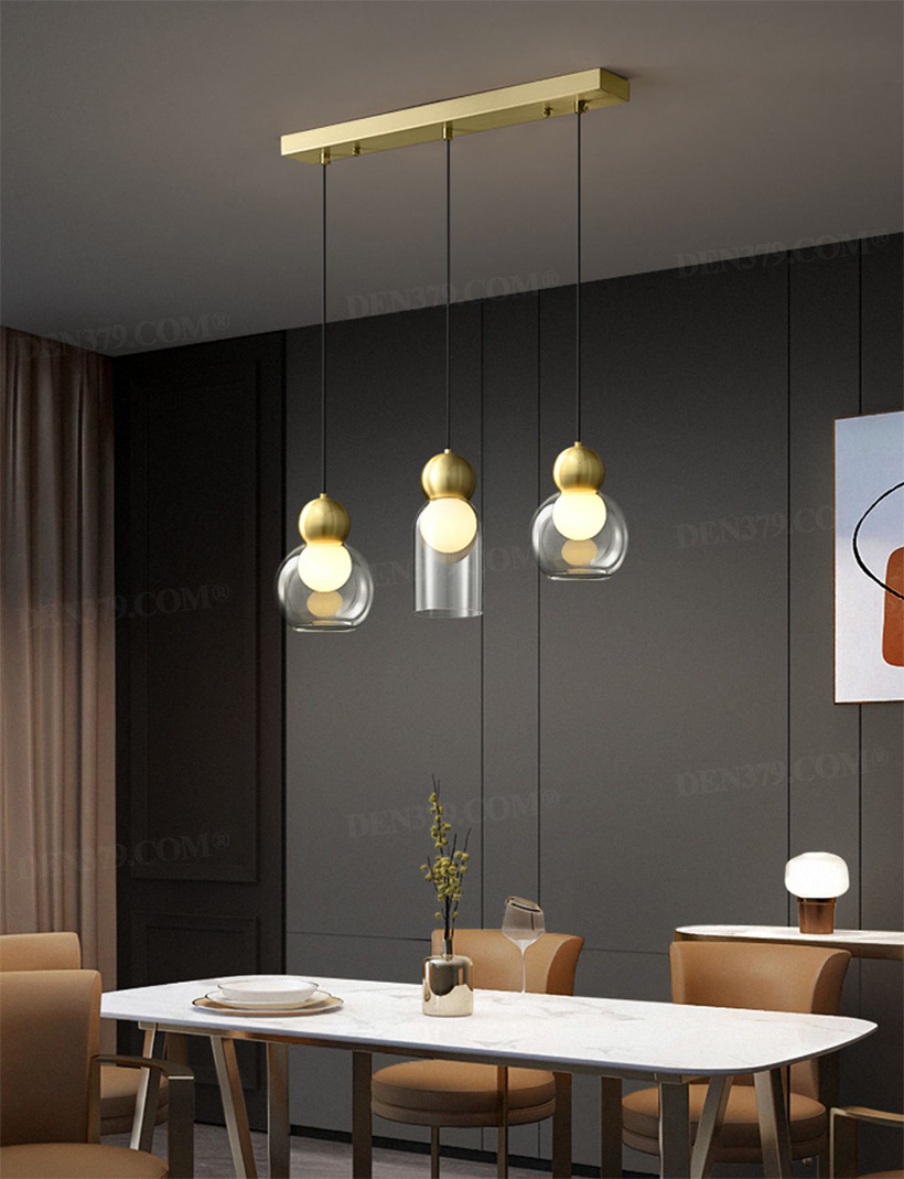 Đèn thủy tinh thả trần phong cách Bắc Âu 66481