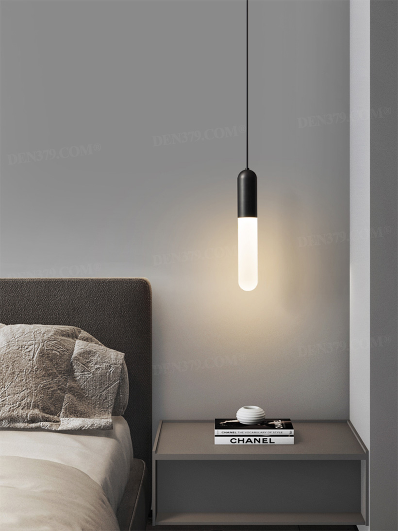Đèn thả bằng đồng chao Acrylic decor cạnh sofa, đầu giường 66565