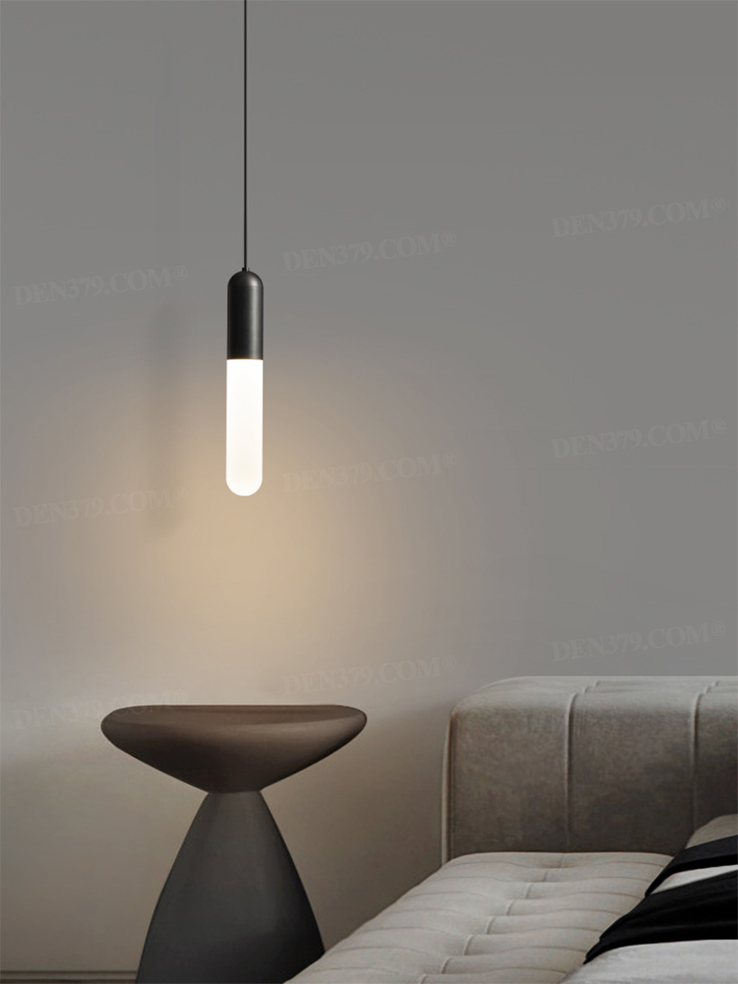 Đèn thả bằng đồng chao Acrylic decor cạnh sofa, đầu giường 66565
