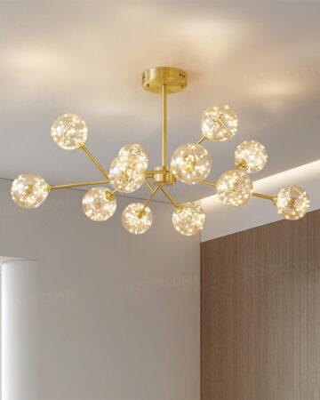 Đèn chùm trang trí bóng tròn dây LED 66941