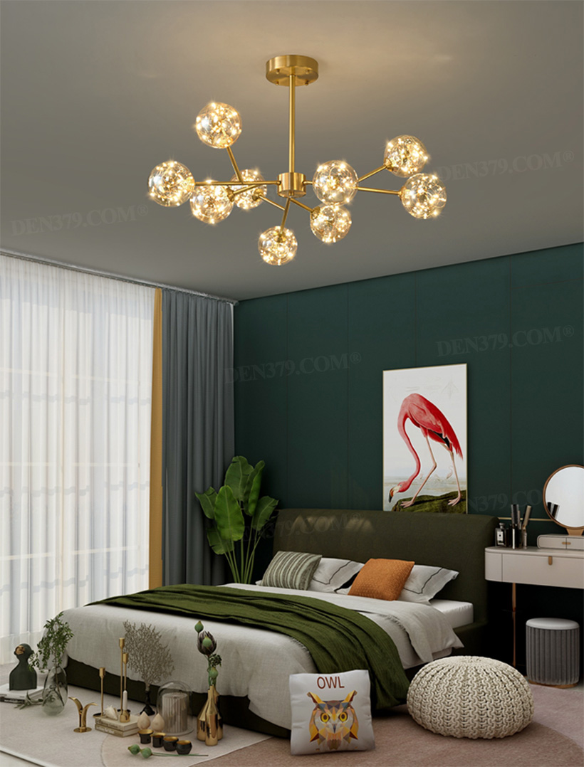 Đèn chùm trang trí bóng tròn dây LED 66941