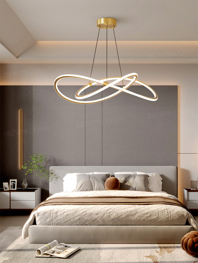 Đèn thả bằng đồng uốn lượn nghệ thuật 66728