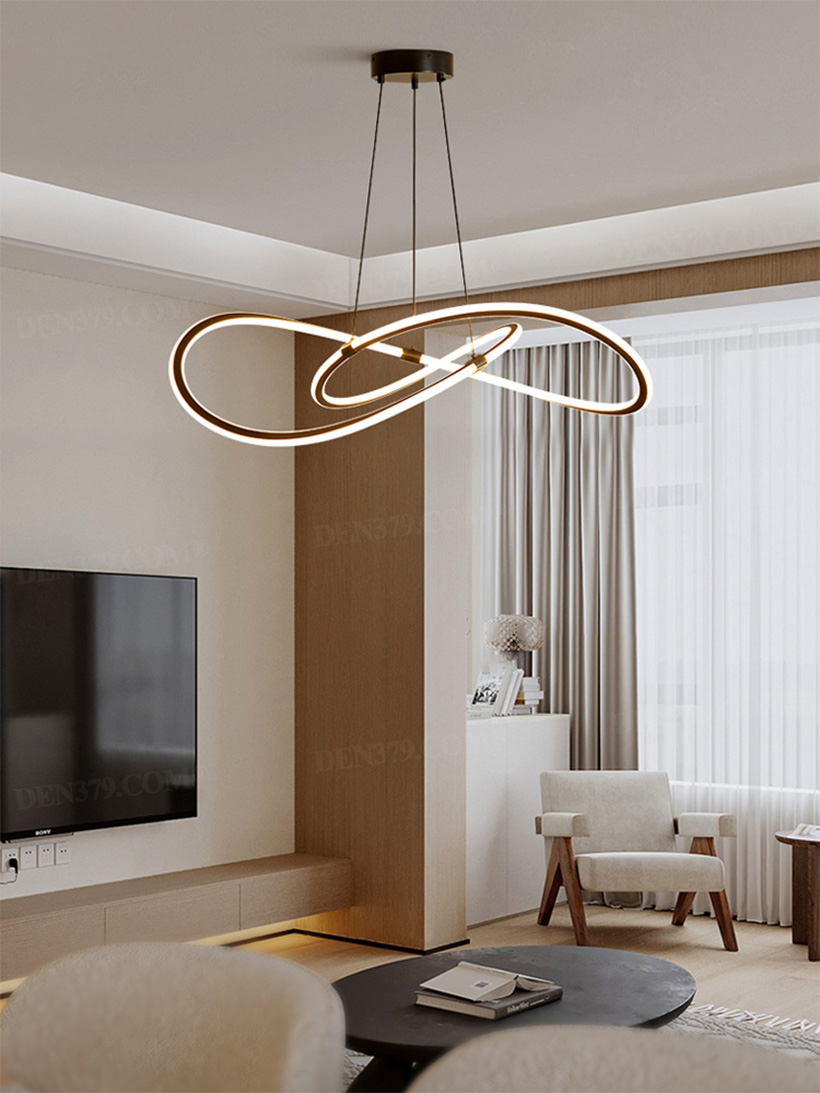 Đèn thả bằng đồng uốn lượn nghệ thuật 66728