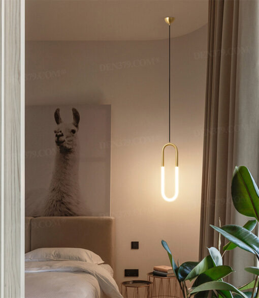 Đèn thả LED khung đồng cao cấp trang trí bàn ăn, phòng khách, phòng ngủ 66820