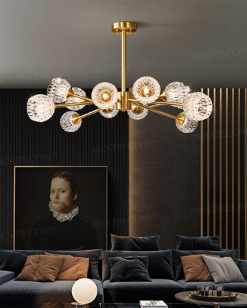Đèn chùm thủy tinh phong cách hiện đại 67611