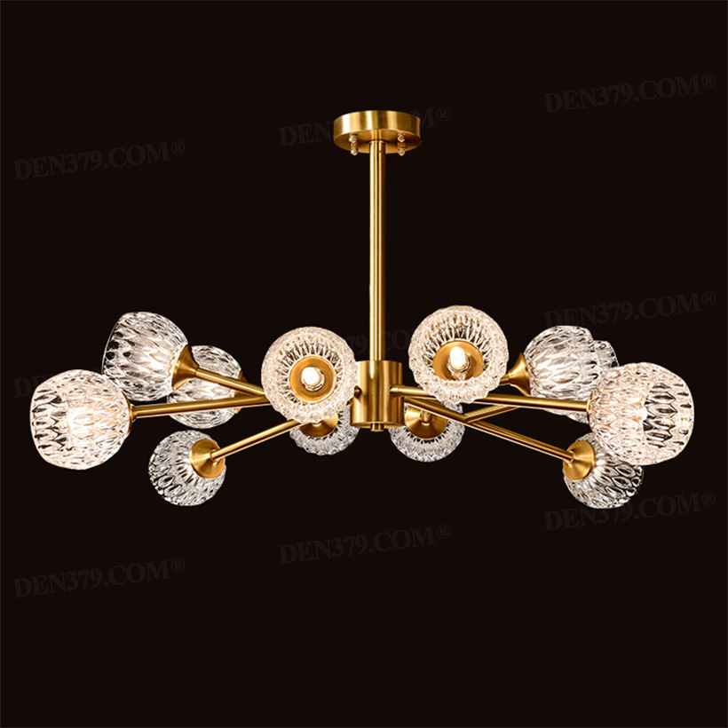 Đèn chùm thủy tinh phong cách hiện đại 67611