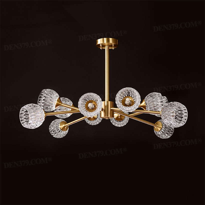 Đèn chùm thủy tinh phong cách hiện đại 67611