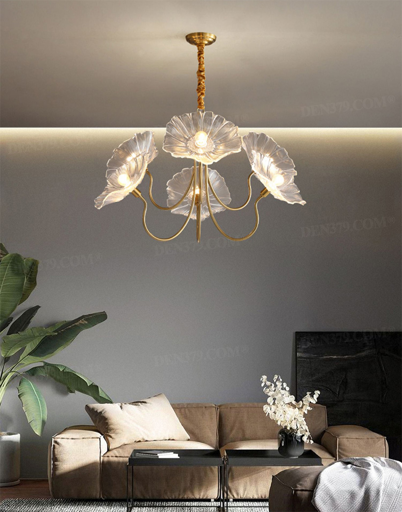Đèn thả thủy tinh cao 67629