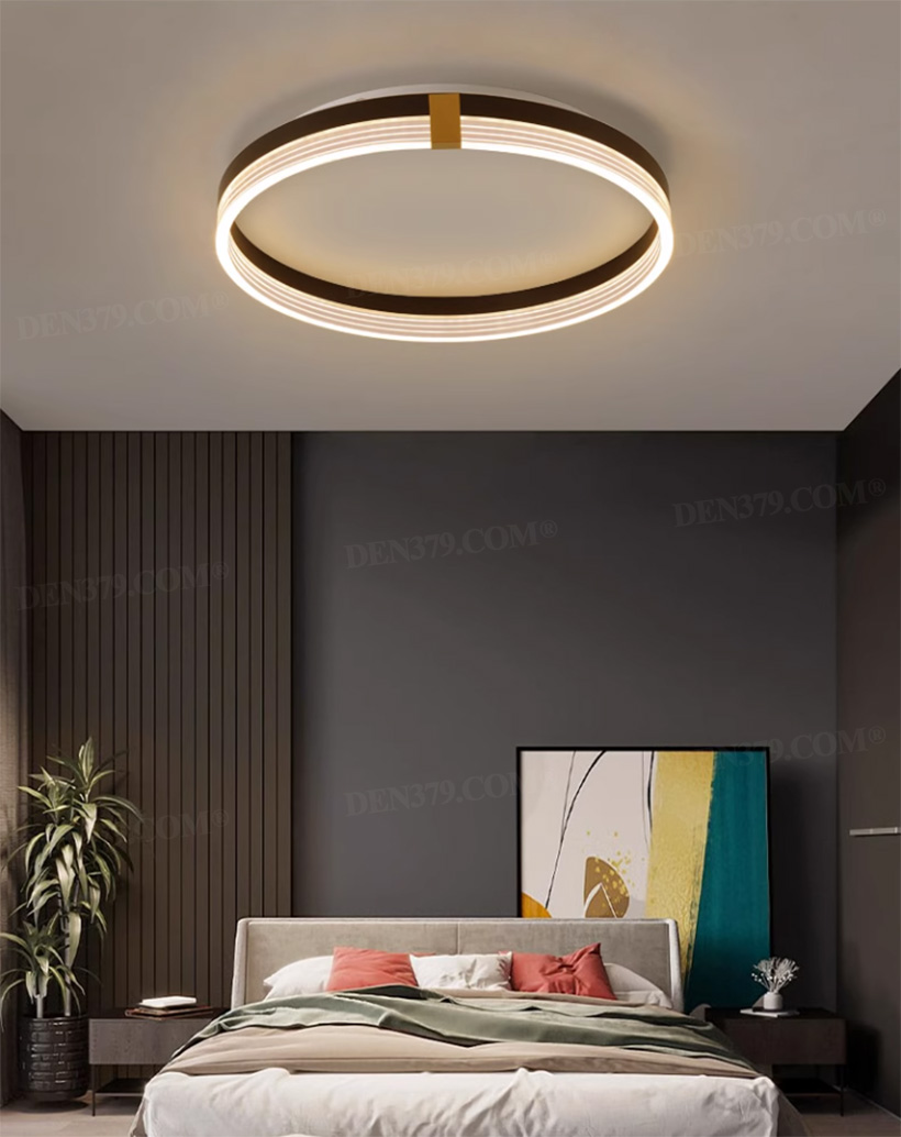 Đèn ốp trần phòng ngủ phong cách tối giản 67782