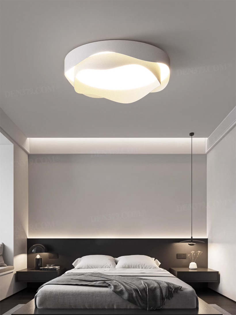 Đèn ốp trần phòng ngủ phong cách tối giản 67803