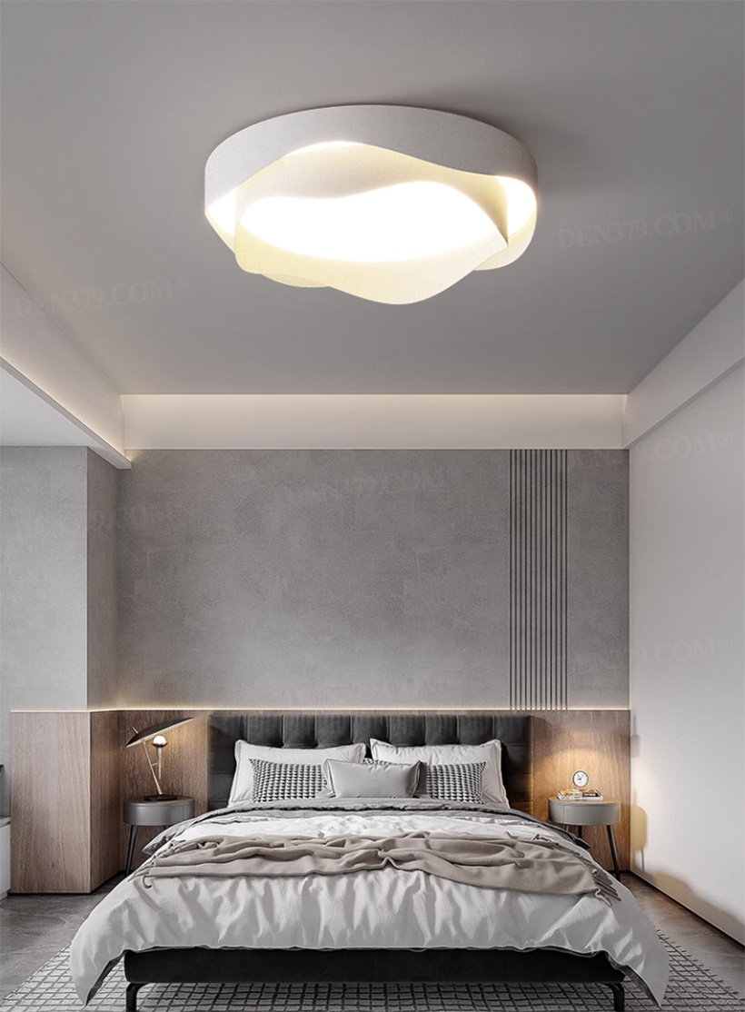 Đèn ốp trần phòng ngủ phong cách tối giản 67803