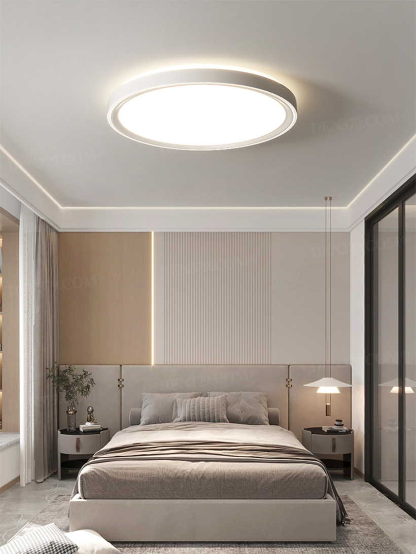 Đèn ốp trần phòng ngủ phong cách tối giản 67831