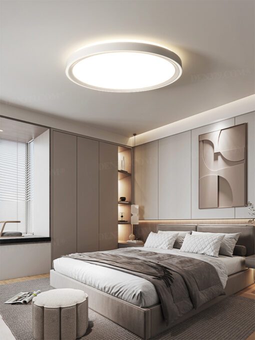 Đèn ốp trần phòng ngủ phong cách tối giản 67831