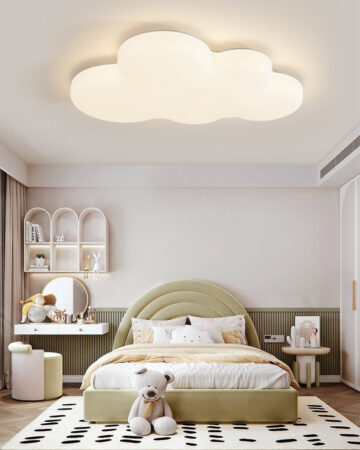 Đèn ốp trần đám mây trang trí phòng ngủ, phòng trẻ em ánh sáng dịu nhẹ 67859