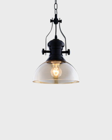 Đèn Thả Chao Bát Thủy Tinh Khung Quai Treo Industrial VRG-TCF63CM11C